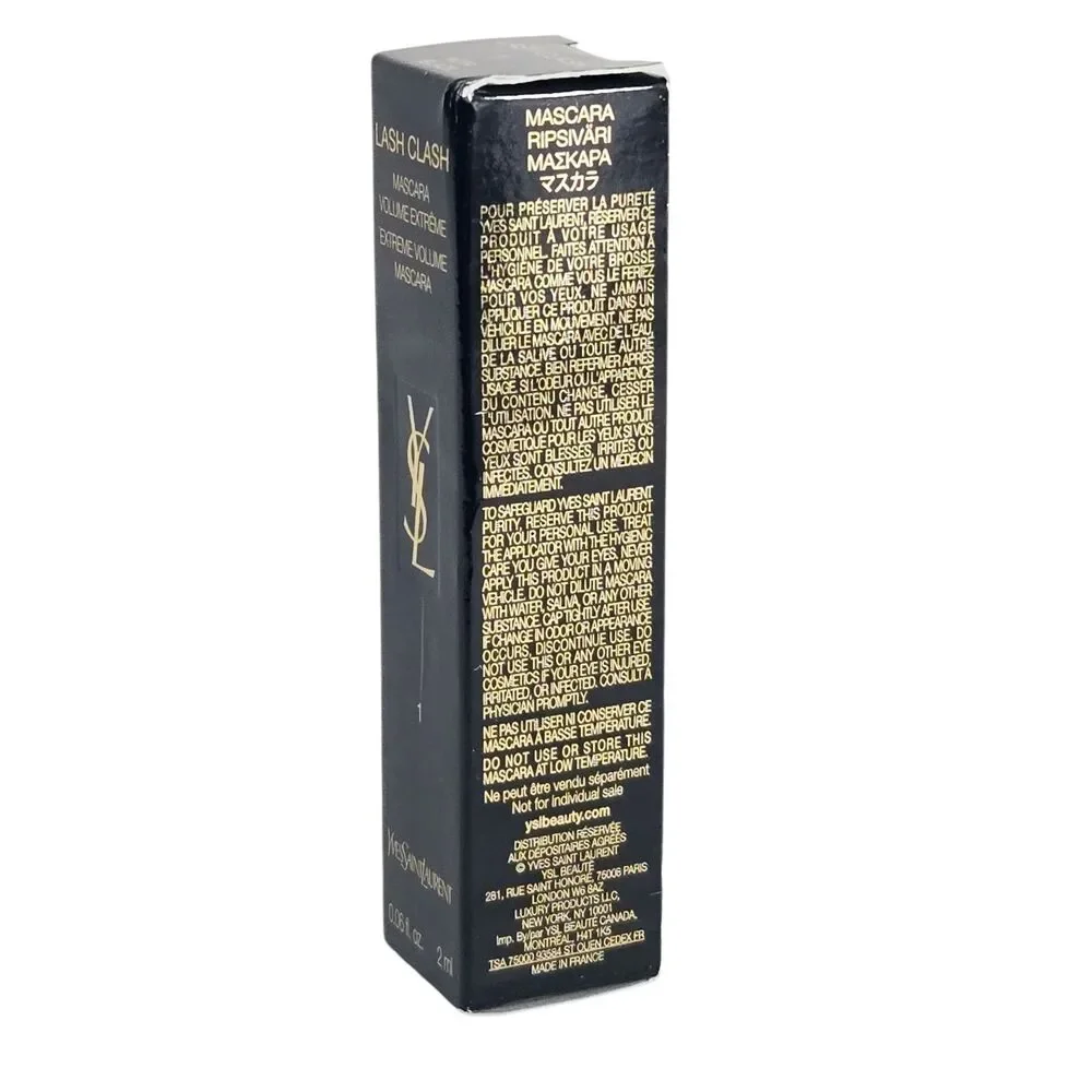 YSL Yves Saint Laurent Lash Clash Extreme Volume Mascara Black 0.06 fl oz Mini